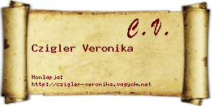 Czigler Veronika névjegykártya
